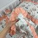 Детский пододеяльник с рюшами 120х90 см для девочки Oh My Kids &laquo;Лисички Зайки&raquo; ранфорс