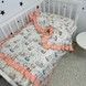 Детский пододеяльник с рюшами 120х90 см для девочки Oh My Kids &laquo;Лисички Зайки&raquo; ранфорс