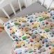 Всесезонна дитяча ковдра-плед 100х80 см Oh My Kids &laquo;Різнокольорові Машинки&raquo; зелений