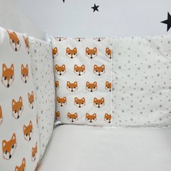 Бортики стьобані у дитяче ліжечко Oh My Kids "Fox"