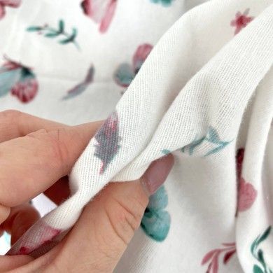 Фланелевая пеленка 100х80 см Oh My Kids "Бабочки" розовый