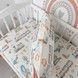 Бавовняна наволочка 40х60 см на блискавці Oh My Kids "Паровозики" для хлопчика