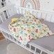 Натуральный конверт-плед 100х80 см Oh My Kids "Динозаврики" желтый