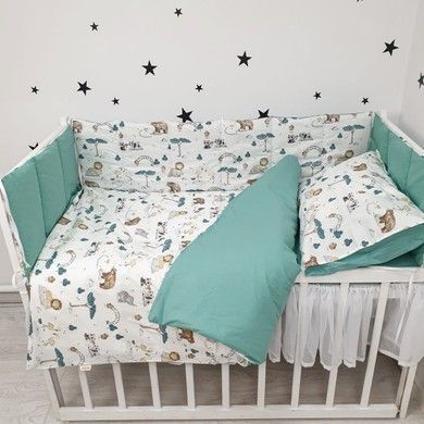 Комплект в детскую кроватку Oh My Kids &laquo;Zoo&raquo;