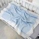 Дитячий літній плед з мереживом 100х80 см Oh My Kids "Blue" піке блакитний