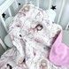 Махровий рушник для дівчинки 70х70 см Oh My Kids "Феєчки" рожевий