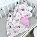 Махровий рушник для дівчинки 70х70 см Oh My Kids "Феєчки" рожевий