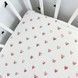 Непромокаемая простыня в кроватку 120х60 см Oh My Kids "Red Hearts"