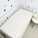 Непромокаемая простыня в кроватку 120х60 см Oh My Kids "Red Hearts"