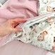 Конверт-плед всесезонный на выписку для девочек Oh My Kids "Зайчики Лисички"