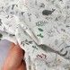 Набор пеленок 2 шт: водонепроницаемая + хлопковая Oh My Kids "Звездочки" серый