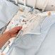 Натуральна підковдра 120х90 см на блискавці для хлопчика Oh My Kids "Паровозики" блакитний
