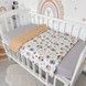 Натуральний плед-конверт для малюка 100&times;80 см Oh My Kids "Левенята" бежевий
