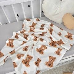 Пеленка непромокаемая 50х70 см Oh My Kids &laquo;Мишки&raquo; бежевый