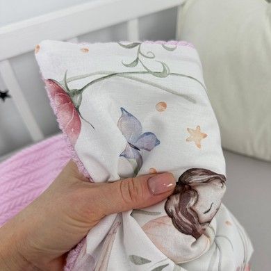 Дитячий плед зі зйомним утеплювачем 100х80 см Oh My Kids &laquo;Рожеві Феї&raquo;