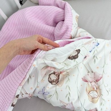 Дитячий плед зі зйомним утеплювачем 100х80 см Oh My Kids &laquo;Рожеві Феї&raquo;