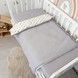 Всесезонное одеяло со съемным утеплителем 100х80 см Oh My Kids "Gray Starfall" пике серый