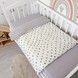 Всесезонное одеяло со съемным утеплителем 100х80 см Oh My Kids "Gray Starfall" пике серый