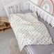 Всесезонное одеяло со съемным утеплителем 100х80 см Oh My Kids "Gray Starfall" пике серый