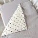 Всесезонное одеяло со съемным утеплителем 100х80 см Oh My Kids "Gray Starfall" пике серый