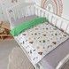 Конверт-ковдра на виписку для хлопчика Oh My Kids &laquo;Ракети&raquo; зелений