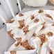 Пелюшка непромокаюча 50х70 см Oh My Kids &laquo;Ведмедики&raquo; бежевий