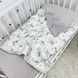 Всесезоний плед на молнії у ліжечко або коляску Oh My Kids "Bears" сірий