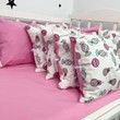 Бортики подушки 12 шт Oh My Kids "Конфеты" розовый