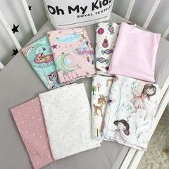 Набір дитячих пелюшок 8 шт Oh My Kids "Рrincess" для дівчинки