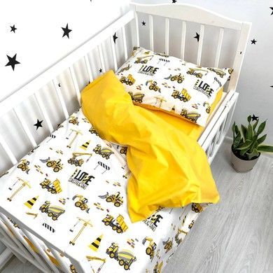 Дитяча постільна білизна Oh My Kids "Будівельні машинки"