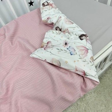 Всесезонний плед для дівчинки на молнії Oh My Kids "Феї" рожевий