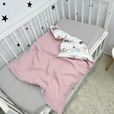 Всесезонний плед для дівчинки на молнії Oh My Kids "Феї" рожевий