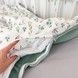 Дитячий плед-ковдра зі зйомним утеплювачем 100х80 см Oh My Kids "Rabbits" піке мʼятний