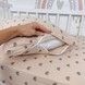 Натуральний мусліновий комплект постільної білизни для ліжка 120х60 см Oh My Kids "Beige Rainbows" 100% бавовна