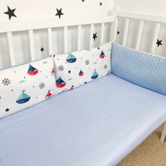 Бортики в ліжечко для новонародженого 4 шт Oh My Kids «Кораблики»