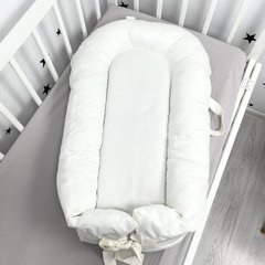Кокон для новонародженого Soft OMK "Молочний" зі зйомним чохлом
