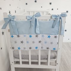 Кишеня на дитяче ліжечко Oh My Kids "Блакитні зірки"