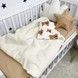 Дитячий конверт-плед зі зйомним утеплювачем Oh My Kids "Ведмедики" молочний