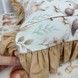 Дитячий постільний комплект з рюшами в ліжко 120х60 см з підковдрою 140х110 см Oh My Kids &laquo;Совенята Лисички&raquo; ранфорс
