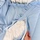 Мʼяка дитяча муслінова постіль у ліжко 120х60 см з рюшами Oh My Kids "Sky Blue" блакитний