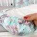 Набор в коляску: хлопковая простынь + подушечка 30х25х3 см Oh My Kids "Единорожки" мятный