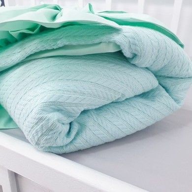 Конверт для новорожденного Oh My Kids &ldquo;Mint&rdquo; с большим бантом