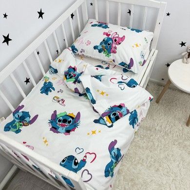 Дитяча постільна білизна в ліжечко 120х60 см Oh My Kids &laquo;Стіч&raquo;