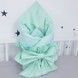 Конверт для новорожденного Oh My Kids &ldquo;Mint&rdquo; с большим бантом