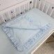 Підковдра з рюшами 120х90 см Oh My Kids &laquo;Light Blue&raquo; ранфорс блакитний
