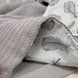 Всесезонний дитячий плед 100х80 см Oh My Kids "Пірʼя" сірий