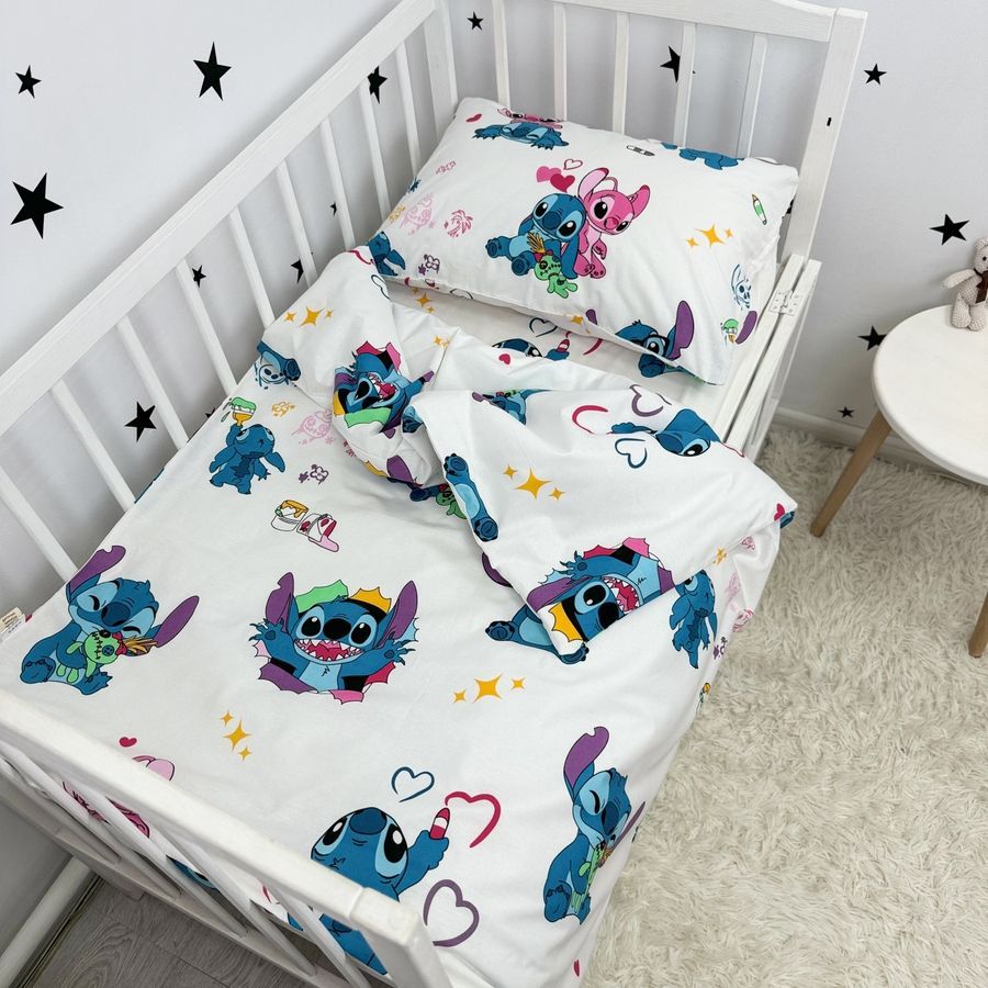 Дитяча постільна білизна в ліжечко 120х60 см Oh My Kids &laquo;Стіч&raquo;