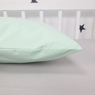 Подушка 1-3 роки 40х60 см + наволочка Oh My Kids, м'ятний однотон
