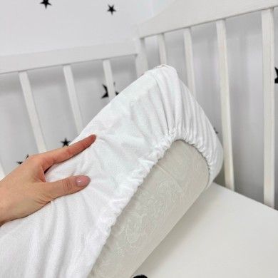 Водонепроникне простирадло для дівчинки в ліжечко 120х60 см Oh My Kids "Феєчки"