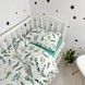 Теплое фланелевое детское постельное белье Oh My Kids "Листочки"
